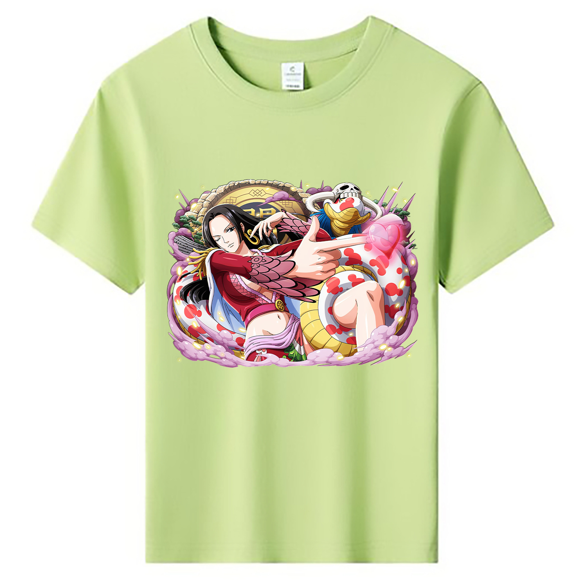 ワンピース ボア・ハンコック ONE PIECE Boa·Hancock 綿100％キッズTシャツ（フロントプリント）